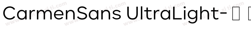 CarmenSans UltraLight字体转换